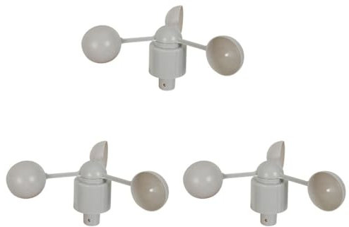 Xptieeck 3X WH-SP-WS01 Anémomètre Instrument de Mesure de la Vitesse Du Vent Capteur de Vitesse Du Vent Instrument Météorologique pour Anémomètre