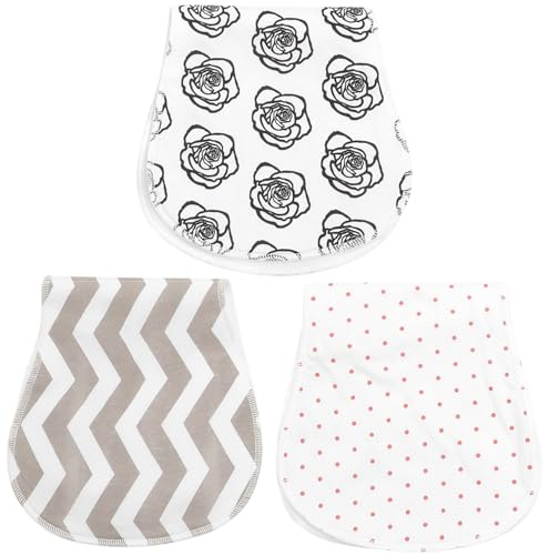 Healeved 3 Stück-packung Mehrzweck Baumwolllätzchen aus Baumwolle zum Essen und Schutz Saugfähige Lätzchen in Verschiedenen Designs für Täglichen Gebrauch Zufälliger Stil