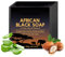 Traditional African Black Soap - Highly Effective for Severely Dry Skin Aloe & Vitamin E Improves Skin Elasticity