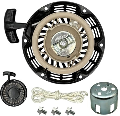 YGQ 212cc Seilzugstarter für Honda 212 196 224 208 cc Coleman CT200U BT200X Champion Firman 5,5 6,5 PS Mini Bike Go Kart Generator (GX160-Schwarz)