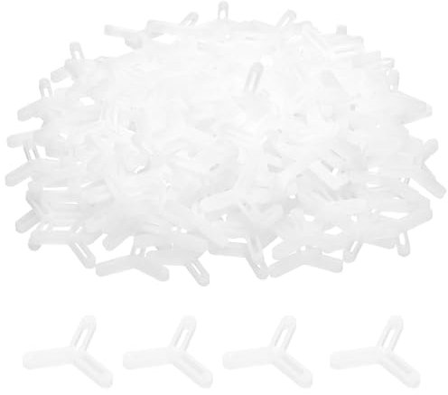QUARKZMAN 1000 Stück Fliesenabstandhalter 4mm Hartplastik Y-Typ Fliesen-Nivellierer Abstandhalter Installation Keramik Abstand Clips für Wandboden