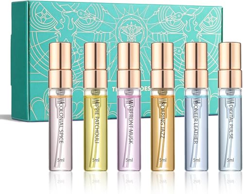 Time Echoes Parfum Set – Duftset mit 6 Sorten für Damen & Herren, 6x5ml