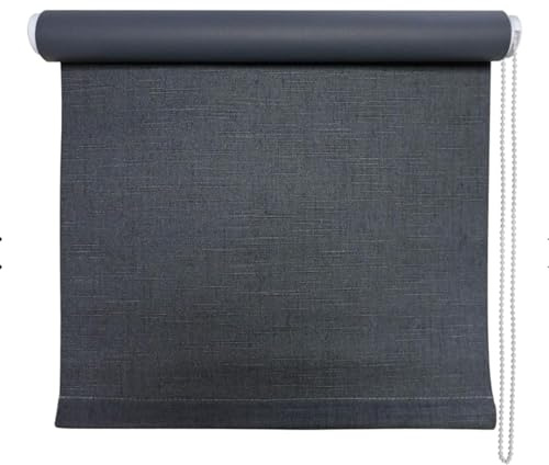 Tenda a Rullo Oscurante per Interni, Tessuto Regolabile, Montaggio a Parete o Soffitto, Cameretta, Ufficio, Camera da Letto, Soggiorno, Misure Regolabili (Kian Jeans, 60 x 190 cm)