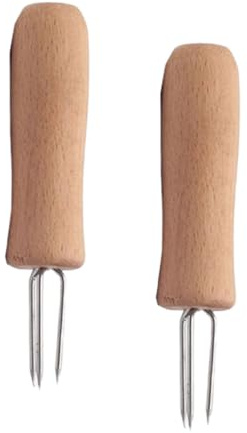 BCOATH Extensor de Varilla de Moxa 2 Piezas, Mango de Madera Duradero, Aguja de Extensión Afilada, Herramienta Compacta para Moxibustión Portátil, Uso en Terapia de Alivio y Relajación