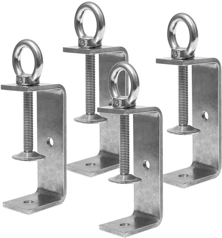 Sxutop 4 Pièces Serre-joints C Réglable Pince en C Menuisier 40 à 78 mm | Pince de Fixation,Robustes,Pinces de Table,Acier Inoxydable,Collier de Serrage C,pour Soudage Charpentier Montage Domestique