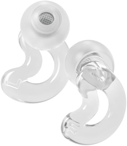 Relaxcharm Hi-Fi Ear Plugs for Concerts-Hearing Protection-Noise Reduction | 5-Layer Filter for Hi-Fi Music,4 Sizes Tips for a Personalised Fit,Secure Double-Flange Tips,Patented Moon,Reusable Design