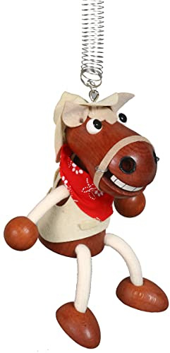 Schwingfigur Cowboy Pferd 16cm