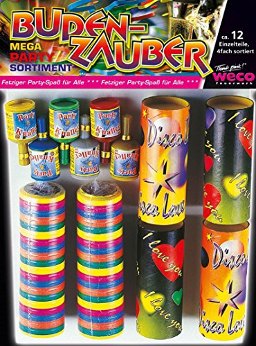 WECO Budenzauber Tischfeuerw. 12Tlg. Partysort. Kat.F1