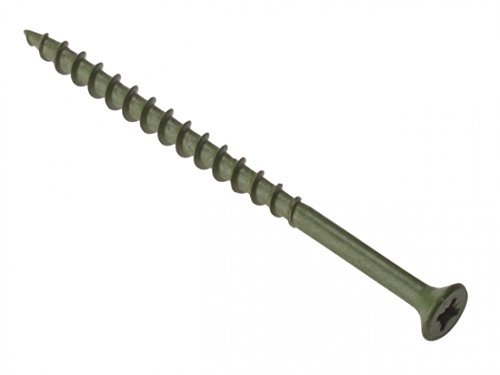 ForgeFix Countersunk Decking Screws | 4.5 x 75mm | Green | Box 200