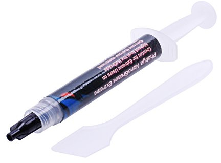 Phobya NanoGrease Extreme 3.5g Wärmeleitmittel Wärmeleitpaste | 16 W/mK Wärmeleitfähigkeit, 85.000 Cps Viskosität, elektrisch nicht leitend, Spritze mit Schraubverschluss