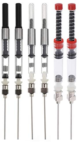 TOYANDONA 6pcs Füllfederhalter Konverter 3. 4 und 2. 6Converter für Standard Füllhalter zum Nachfüllen aus dem Tintenglas Steckkonverter für Füller diverser Hersteller
