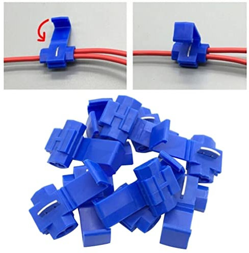 YARNOW 50pcs Quick Splice Connectors Solderless Wire Terminal Lock for Easy Electrical Connections Insulated Crimp Connectors for Car Alarms and