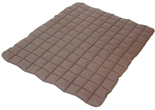 paw & pillow Microfaser Hundedecke - Hundebetten in Blau Braun – pflegeleicht
