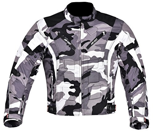 NORMAN Blouson de moto pour homme en textile imperméable avec protection CE 6 couleurs