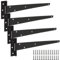 ASelected 4Pcs T Hinges12In Heavy Duty Gate Hinges Rustproof Powder Coating Garden Gate Hinges Black Gate Hinges Use for Garden Warehouse Shed Doors Barn Doors