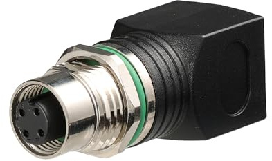 Eonvic M12 4-stifts hona till RJ45 Ethernet-förlängningsanslutning D-kod industriell kontakt (4 stift hona D-kod ej roterbar, rak)