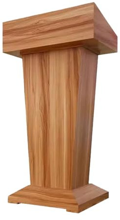YYUINU Rednerpult, Podium mit offener Lagerung Kanzel, großes Podium Stehen Kirche Boden stehend Konferenz Lehrer Podium, 46x42x112cm,Cassia pear Colour