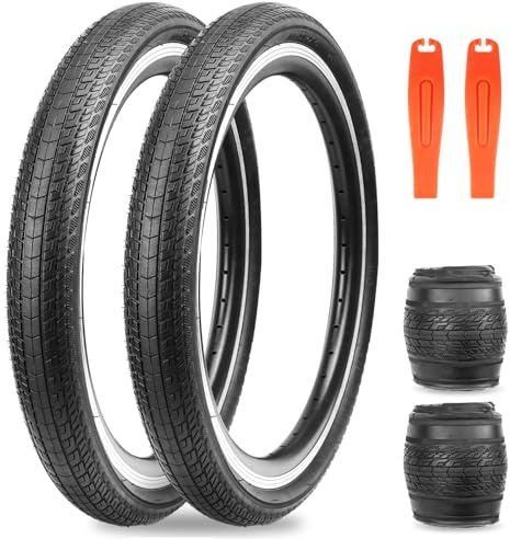 ZUKKA 2er-Pack Faltbarer 20/24/26 Zoll Reifen 20/24/26x1.75 Fahrrad Mantel | Ersatzreifen Klappbarer für Fahrrad,MTB Mountain Ersatz für Mountainbike Kinderfahrrad,Crusier Bike,Commuter Bike
