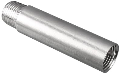 Unifizz Shower Head Extension Arm,100mm Shower Arm Extension Shower Head Extender 304 Stainless Steel 1/2PT Male to 1/2PT Female Thread