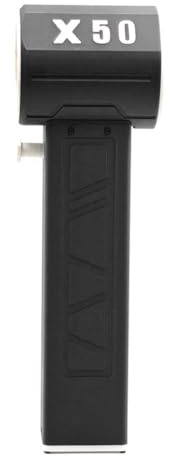 Kznifmk X50 Ventilador de Mano Secador de Coche Motor Sin Escobillas Empuje de Alta Potencia 1300 G Ventilador de Conducto Turbo Fan Negro