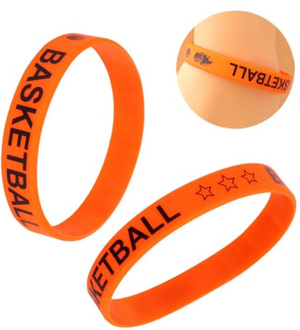Vaguelly 20stücke Basketball Silikonarmbänder Mit Druck Kreative Handgelenk-bänder Farbenfrohe Accessoires Für Partys Und Feste Geeignet Für Erwachsene