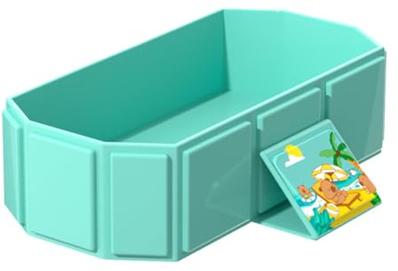 Amesor Klappbare Badewanne Für Kinder | Zusammenklappbare Duschewanne Für Kleinkinder | Rutschfeste Liege- und Sitzfunktion Badeeimer für Reisen und Zuhause