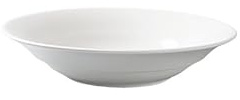 Piatti Moderni Piatto fondo rotondo in ceramica da 10 pollici for cucina dell'hotel, for club, ristorante, aragosta, granchio, specialità creativa, bianco puro Piatto Fondi(13.5 in)