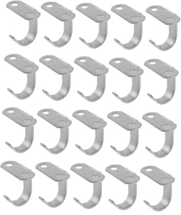 SMASOLO 20 piezas Ganchos de Techo de Acero Inoxidable Resistentes para Colgar Lámparas Ventiladores Multifunción Duraderos para Baño Salón