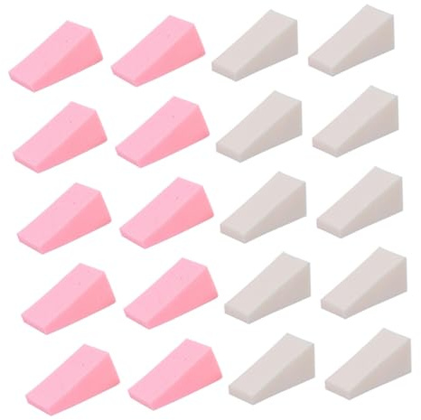 HAMPPLIES 50pezzi Spugnette Per Trucco Make up Fondotinta Piumini Doppio Uso Asciutti e Bagnati Spugne Per Cipria Cosmetica Pratiche e Morbide