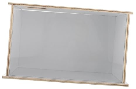 Gatuida Bañera Acrílica Transparente 25,2 x 15,2 x 14,5 Cm para Baño y Caja De Arena De Hámster y Animales Pequeños En Entornos Domésticos