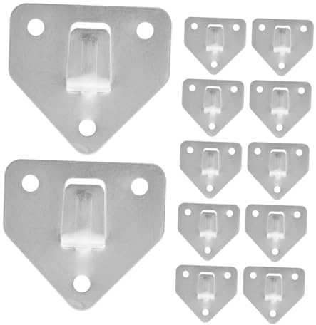 NIYANGLE 15pcs Heavy Duty Triangular Fire Extinguisher Wall Brackets Space-saving Mounting Hooks for Fire Safety Accessories Holders for Secure Hanging