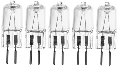 TYKGSQIP G6.35 Halogen Bulb 220V 50W 75W 100W Long-Life Capsule lamp GY6.35 Base Halogen Light Source(5pcs/220v 100w)