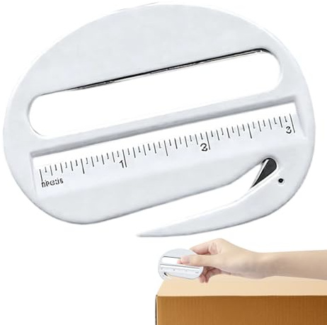 Sghtil Apriscatole | Taglierina di lettere portatile per buste | Lente d'ingrandimento con scala e taglio - per casa, viaggi, esterni, dormitorio, ufficio, lavoro e