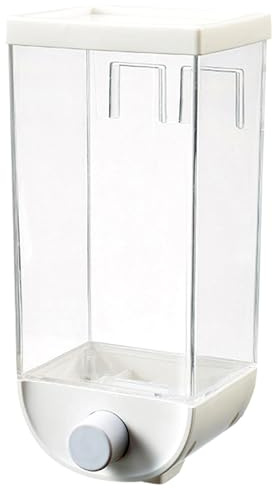 Wall-Mounted Dry Food Dispenser Nail- Airtight Kitchen Storage Container for Cereal Rice Nuts Beans Pasta