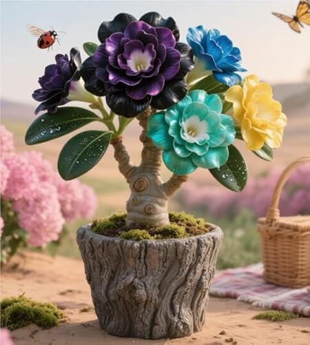 Eccellente Rizoma Di Rosa Del Deserto, Resistenti Al Freddo E Alla Siccità, Facile Da Coltivare, Adatto A Primavera E Autunno-1 Rizoma-C