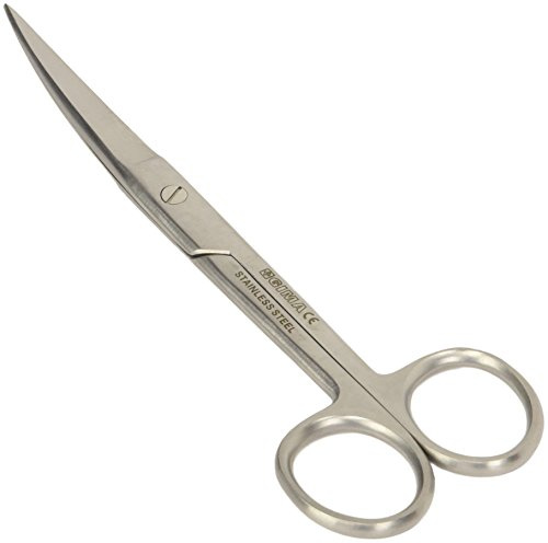 Gima - Gebogene Chirurgische Schere, Spitze Ende, aus Edelstahl, 14.5 cm
