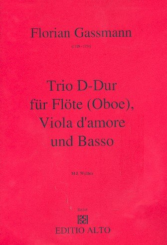 Trio D-Dur: für Flöte (Oboe), Viola d'amore und Bc