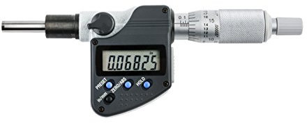 Mitutoyo 350-381-30 MHN1-1 MX (IP65) Mikrometerkopf, IP65, 1,3 cm Vorbau, 2,5 cm, 0,0005/0,001 mm