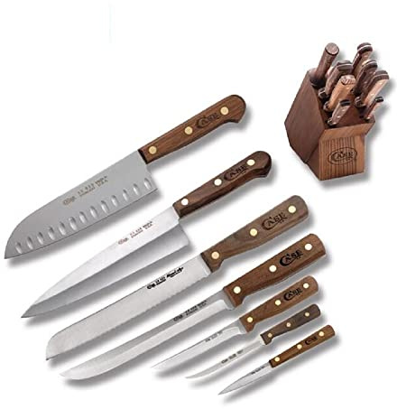 Case Cutlery Nine Piece Block Set Walnut CA10249