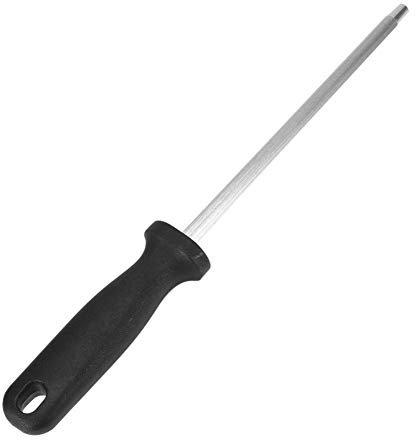 Oval Knife Sharpener Stone Professional Steel Sharpener Rod with Non-Slip Handle, Choice of Chefs for Refining and Sharpening (8)