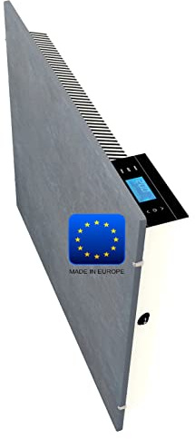 Emerio Speicherstein energiespar Heizgerät, SH-122561, MADE IN EUROPE, perfekte Effizienz aus Infrarot/Konvektor/Heizlüfter, IP24, Iceland Lavastone Design, Wandmontage, 2000 Watt