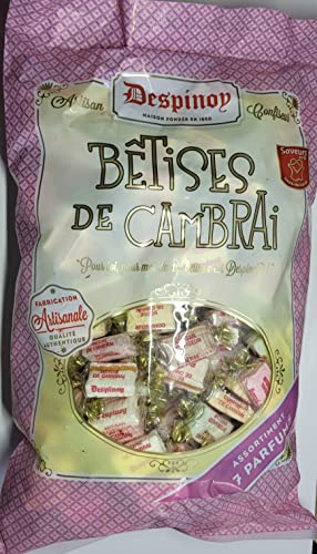 TP LP Tout Pour Les Papilles Bêtises de Cambrai Assortiment 7 Parfums - Bonbons Traditionnels Français - Sachet de 1 kg