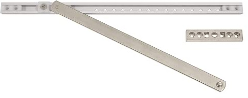 ZEROplus PVCu Door Concealed Restrictor, Euro Groove, Adjustable Opening Angle, Aluminium Channel, Stainless Steel Arm, Zinc Alloy Plate, Z130