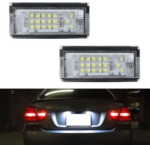 LED-Kennzeichenbeleuchtung für BMW E46 | Limousine, Touring, Kombi | 1998-2007 Canbus SMD Kennzeichenbeleuchtung weiß