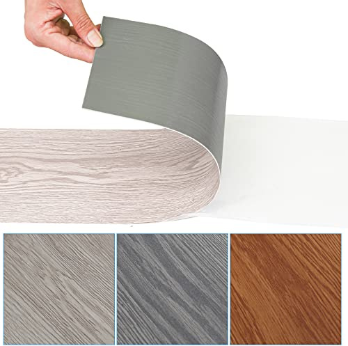 Gimisgu Revêtement de sol autocollant en vinyle, PVC, antidérapant, imperméable, épaisseur 1,5 mm, revêtement de sol en vinyle, 35 carreaux, env. 5 m², chêne blanc