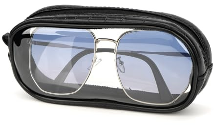 Linkidea Sonnenbrillenetui, extra groß, für große Sonnenbrillen, Reiseetui, kompatibel mit Ray-Ban Aviator Large Metal/Rectangle/Jackie Ohh II Butterfly