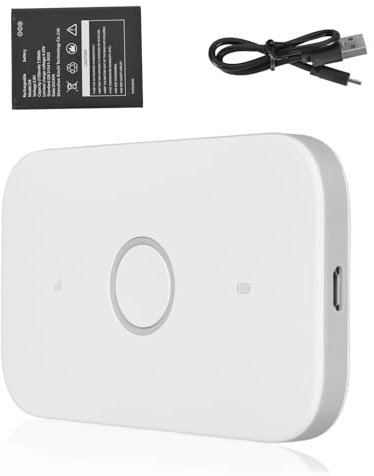 ciciglow Mobile WiFi Hotspot, Portable 4G LTE Router 150Mbps with SIM Card Slot, 2100mAh Rechargeable Battery Travel Router Only for Asia Area, Share WiFi with 10 Users