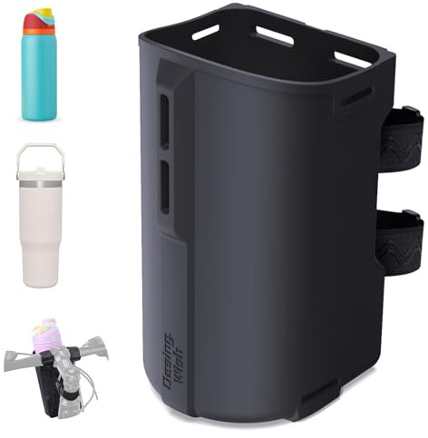 Desing Wish 12-40 oz Porte Gourde Velo sans Vis Bidon Porte Velo Porte Gourde VTT pour Bouteille de Vélo Guidon Poussette Porte Gourde Randonnée Fauteuil Scooters Roulant Sports Vélo Accessoires