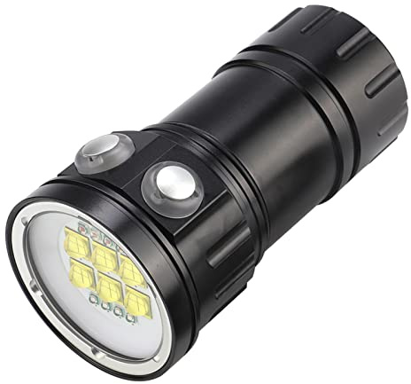Taschenlampe, wasserdichte LED-Tauchtaschenlampe für den Außenbereich, Aluminiumlegierung, Starkes Licht, Superhell, für Wasser und Land, Rot, Blau, Weiß, Tauchlampen