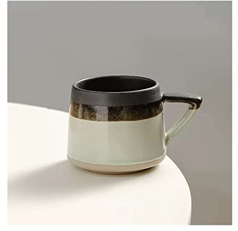 SDA287MZ Tasses à café Tasse À Café Vintage Tasse À Eau Créative De Grande Capacité Tasse À Café en Céramique De Bureau Tazas Desayuno(Green,Petit)